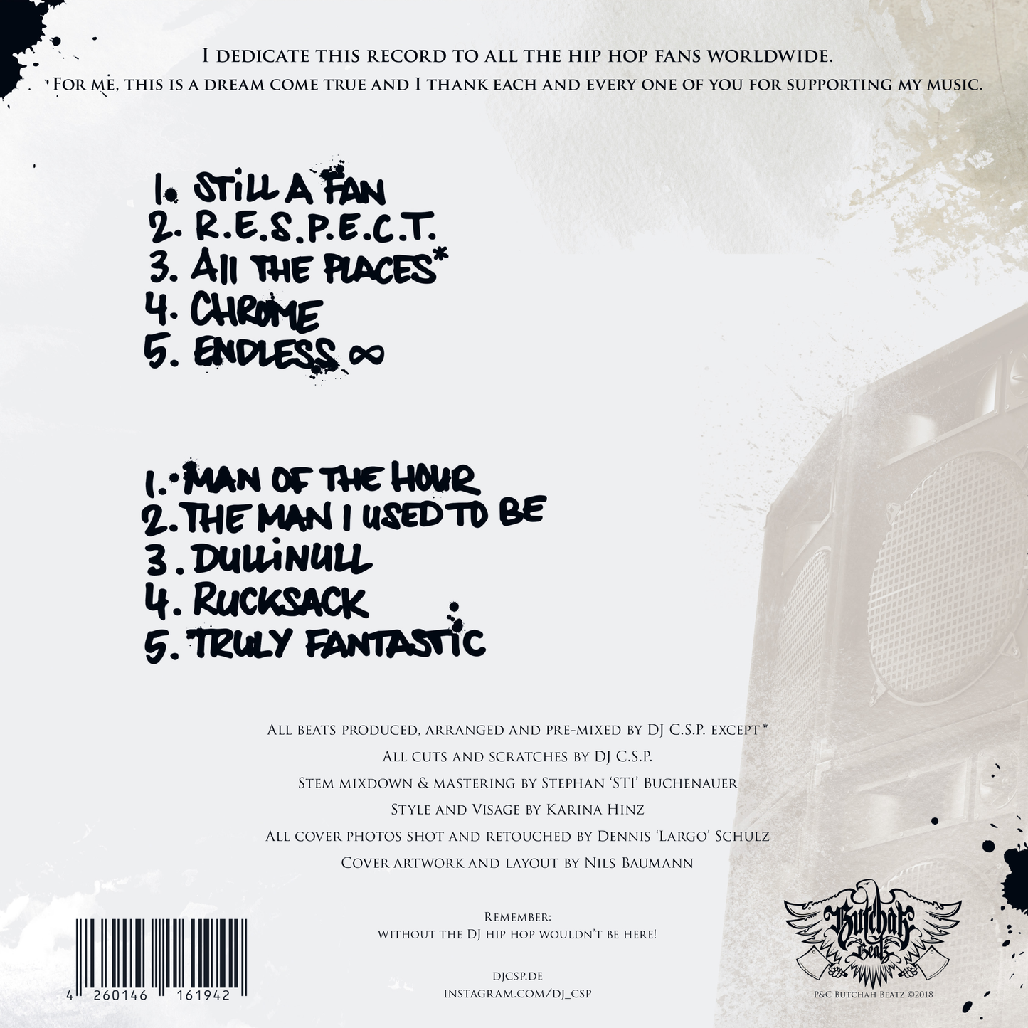 DJ C.S.P. - STILLaFAN [Ltd. Gatefold 12" gold/white cornetto effect vinyl]