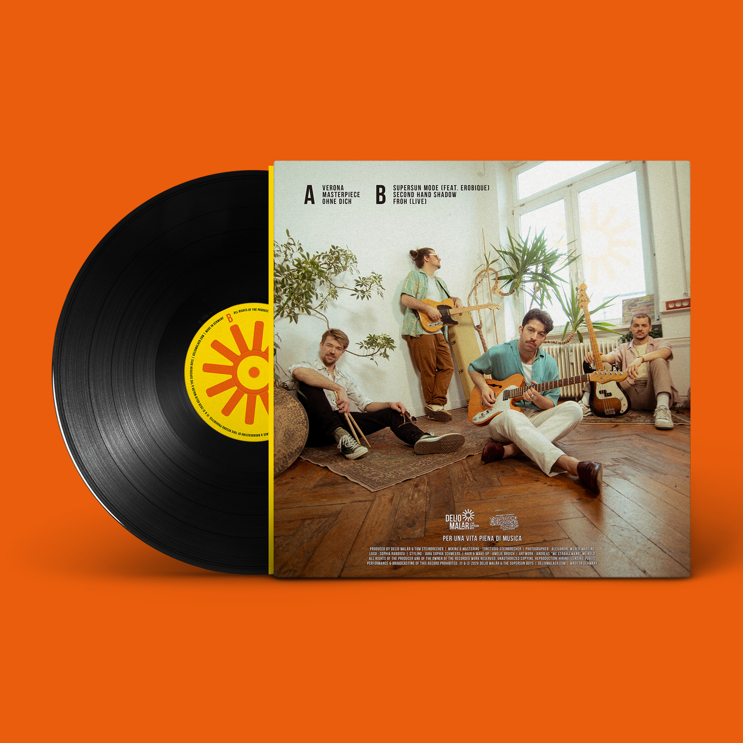 Delio Malär & the Supersun Boys [12" Vinyl]