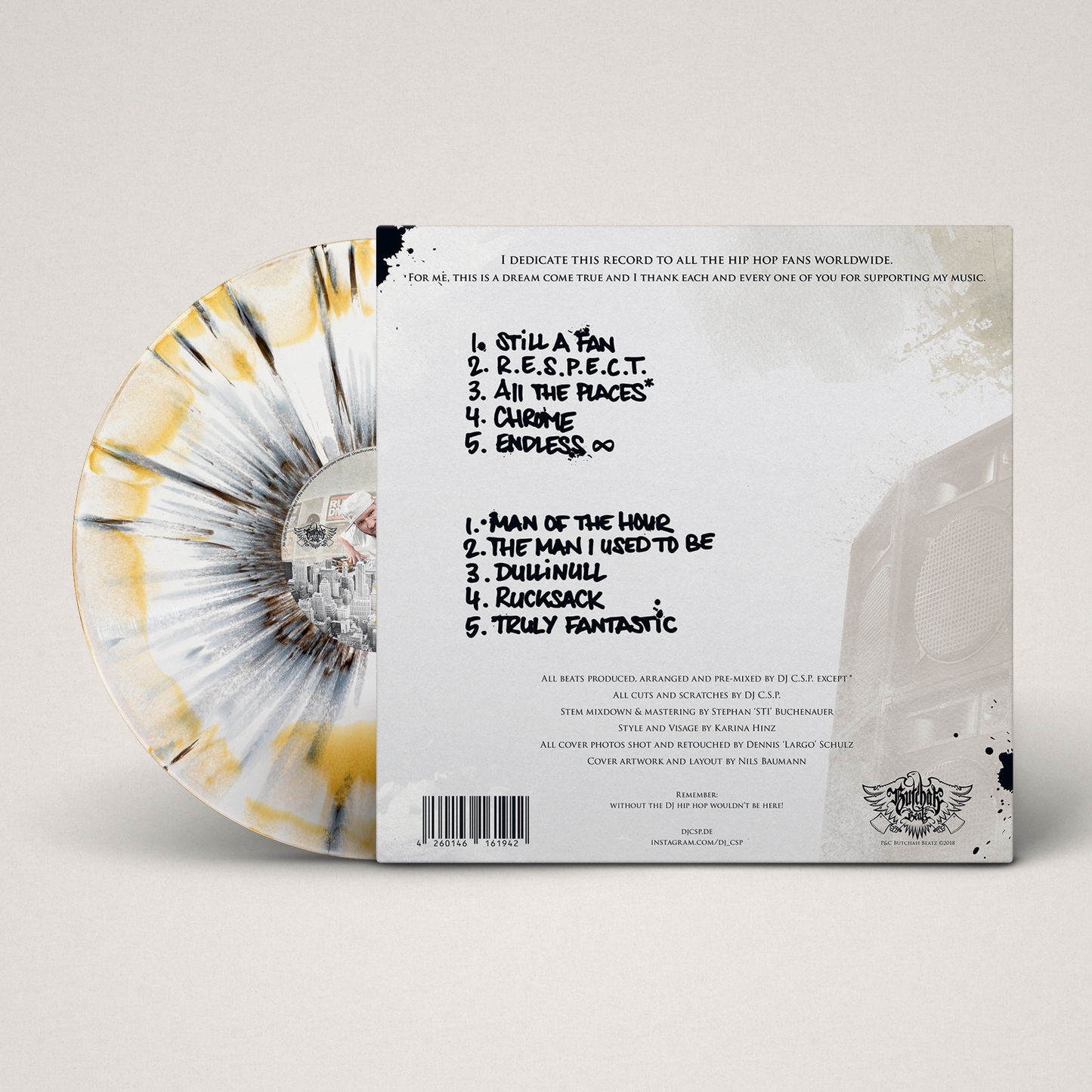 DJ C.S.P. - STILLaFAN [Ltd. Gatefold 12" white/gold A/B-side black splatter vinyl]