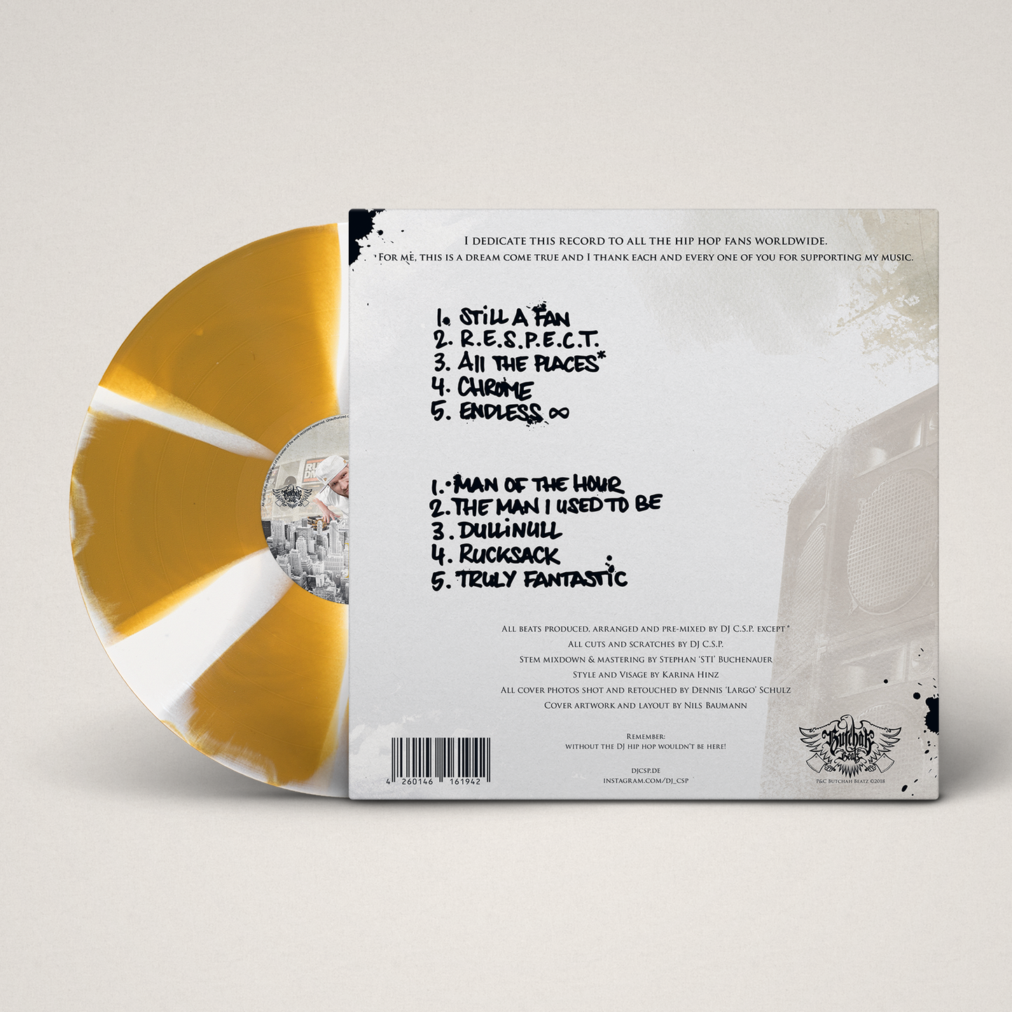 DJ C.S.P. - STILLaFAN [Ltd. Gatefold 12" gold/white cornetto effect vinyl]