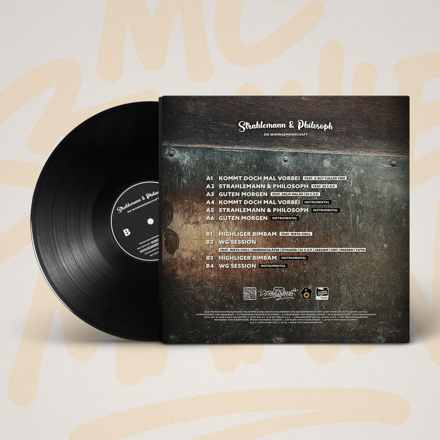 MC Strahlemann & Philosoph - Die Wohngemeinschaft [Testpressung 12" Vinyl]
